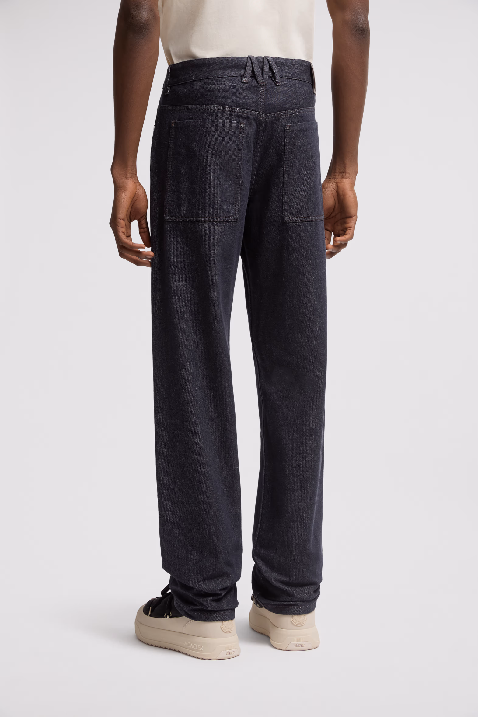 Straight Leg Jeans Men Denim Blue Moncler 5